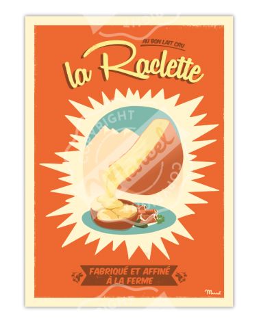Affiche Marcel 50 x 70 cm - La raclette