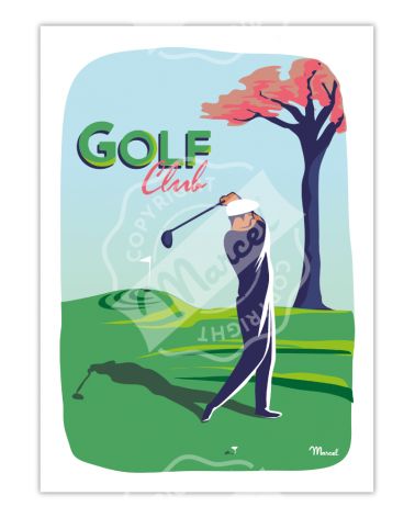 Affiche Marcel 30 x 40 cm - Golf club