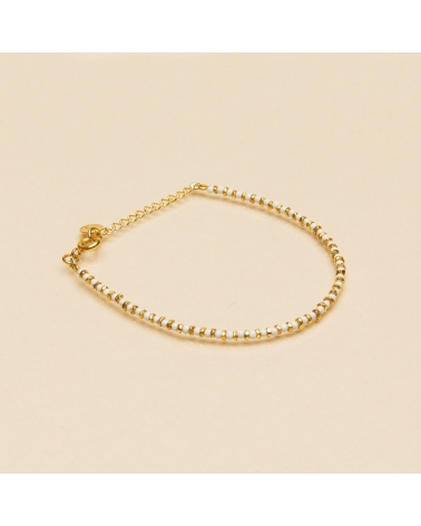 Fengbaowu – Bracelet en Quartz, pierre blanche naturelle, en bambou, perles  en forme d'articulation, pierre de guérison en cristal, bijoux à la mode,  cadeau pour femmes, 1 pièce - AliExpress
