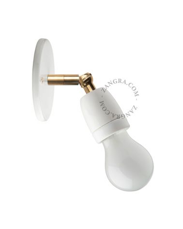 Lampe articulable en porcelaine blanche 036.011