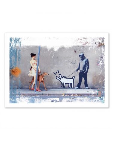 Affiche d'art WE 30 x 40 cm - Casimir Haring and Banksy - José Luis Guerrero