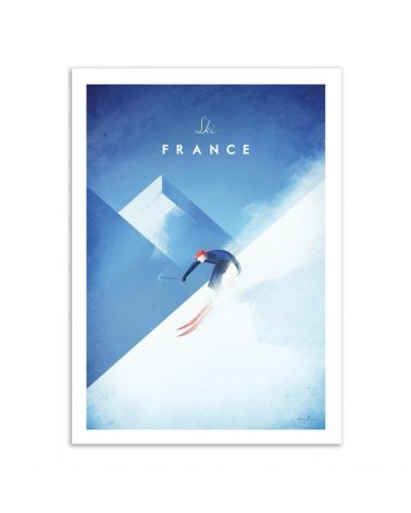 Affiche d'art WE 30 x 40 cm - Ski France - Henry Rivers