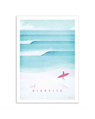 Affiche d'art WE 30 x 40 cm - Surf Biarritz - Henry Rivers